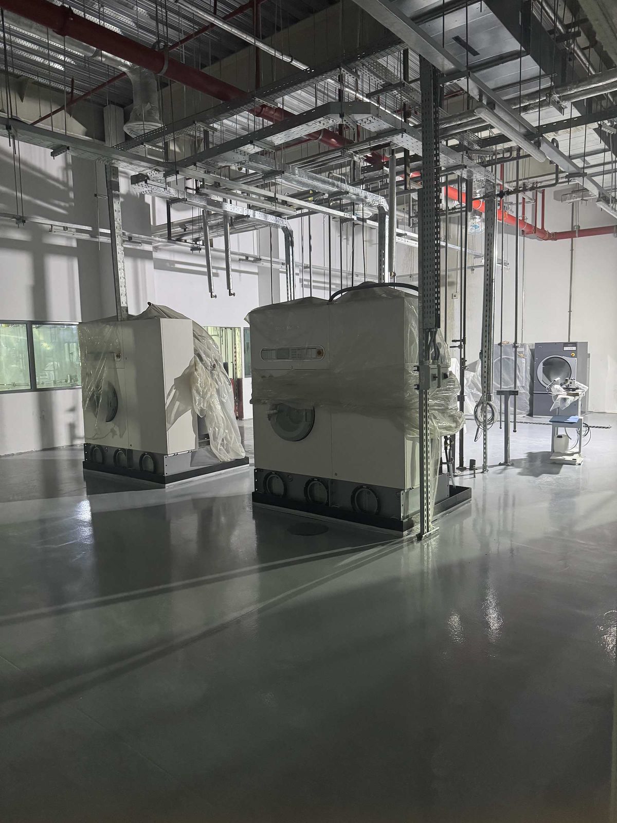 Process hall after the handover clean, June 2025